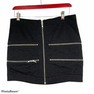 Body by Victoria VS black zip around sexy mini skirt 8